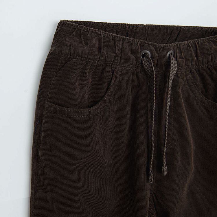 Cοrduroy pants with fleece lining