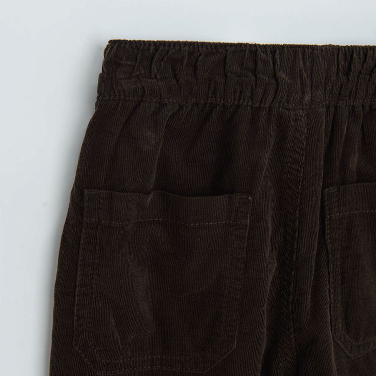 Cοrduroy pants with fleece lining