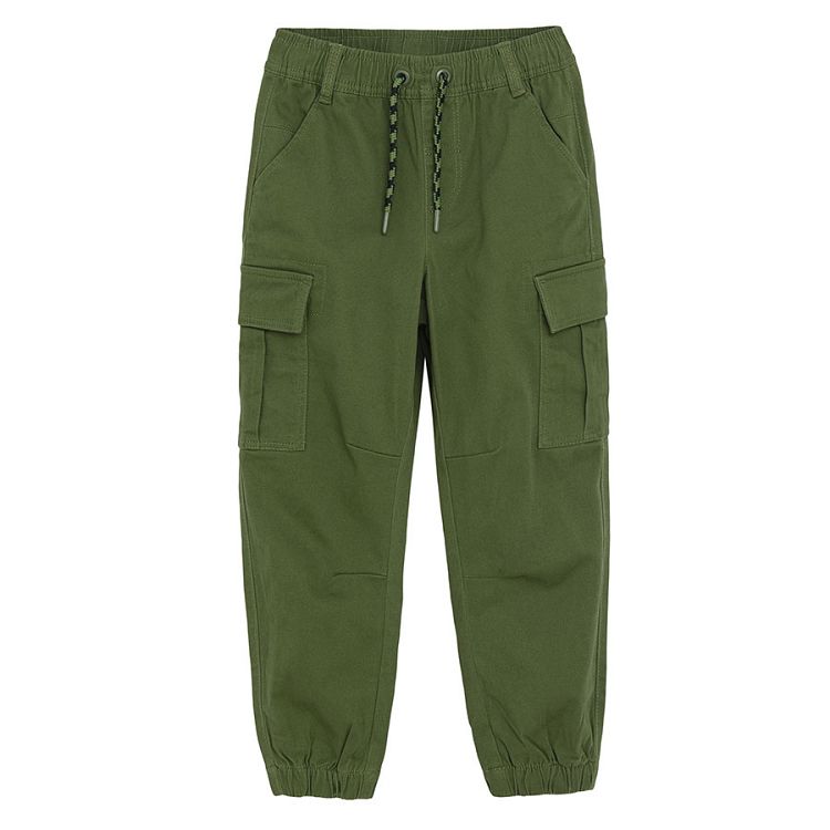 Παντελόνι πράσινο με πλαϊνές τσέπες