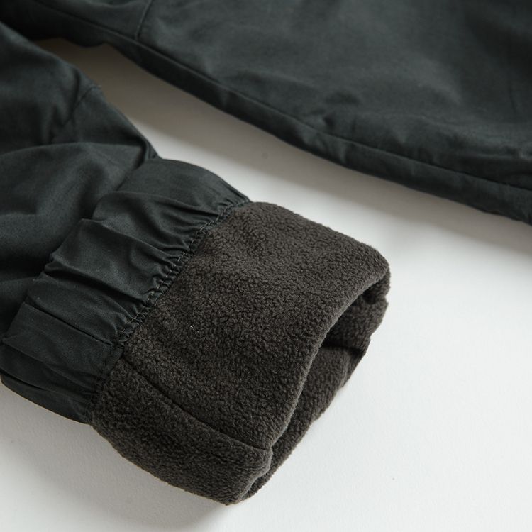 Black cargo trousers