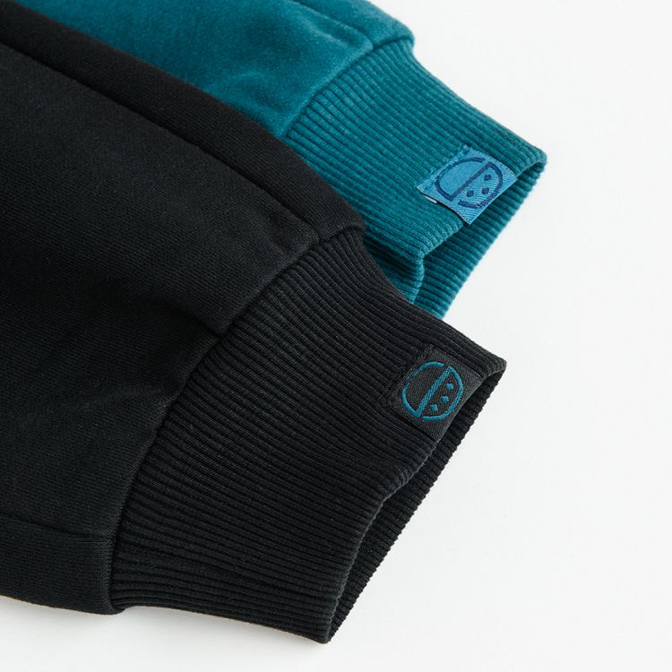 Dark green and grey jogging pants- 2 pack