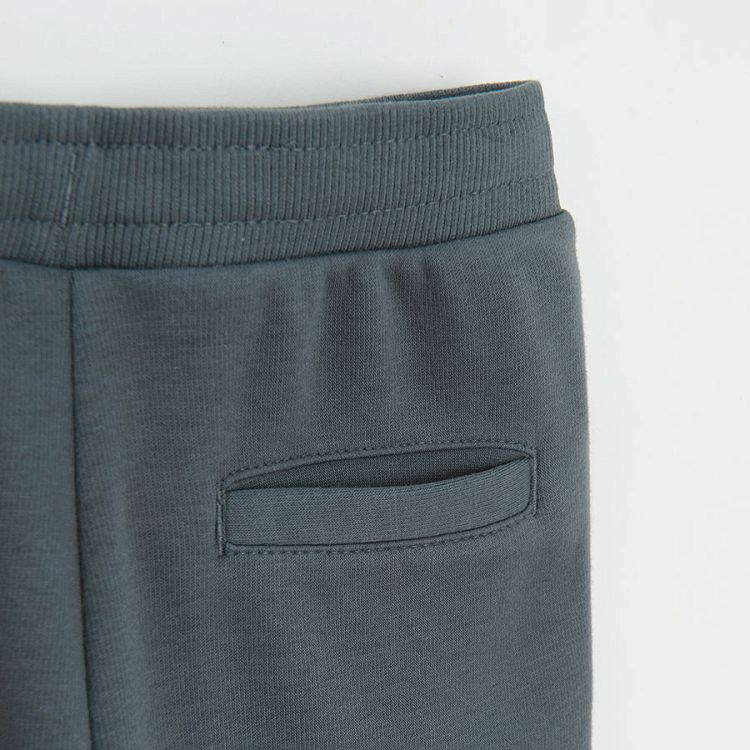 Black jogging pants with cord on the waist