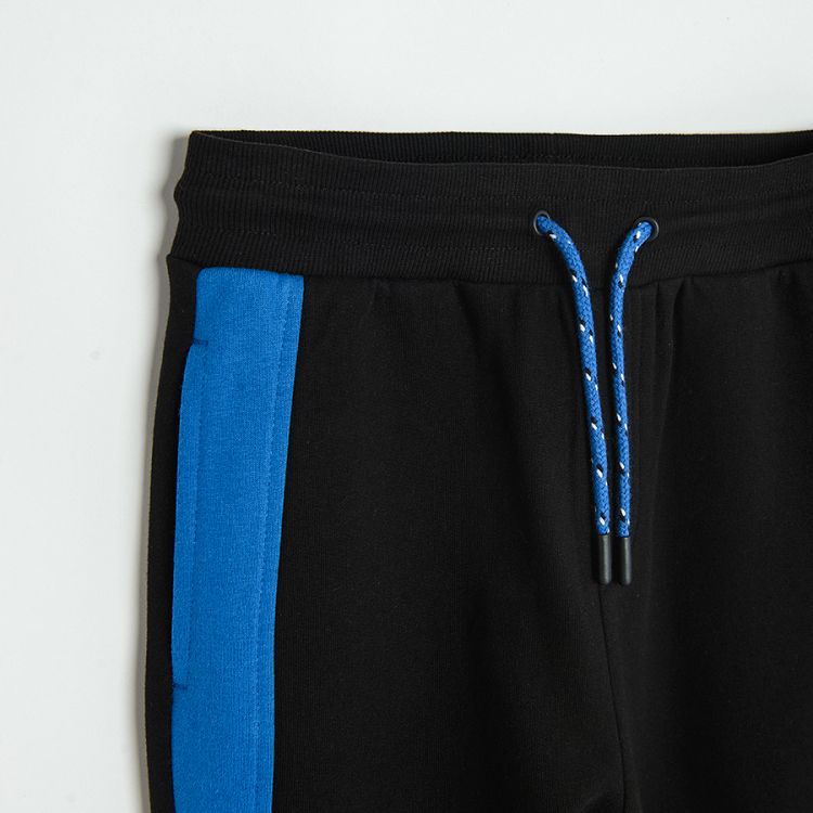 Dark blue jogging pants MOON WALKER print