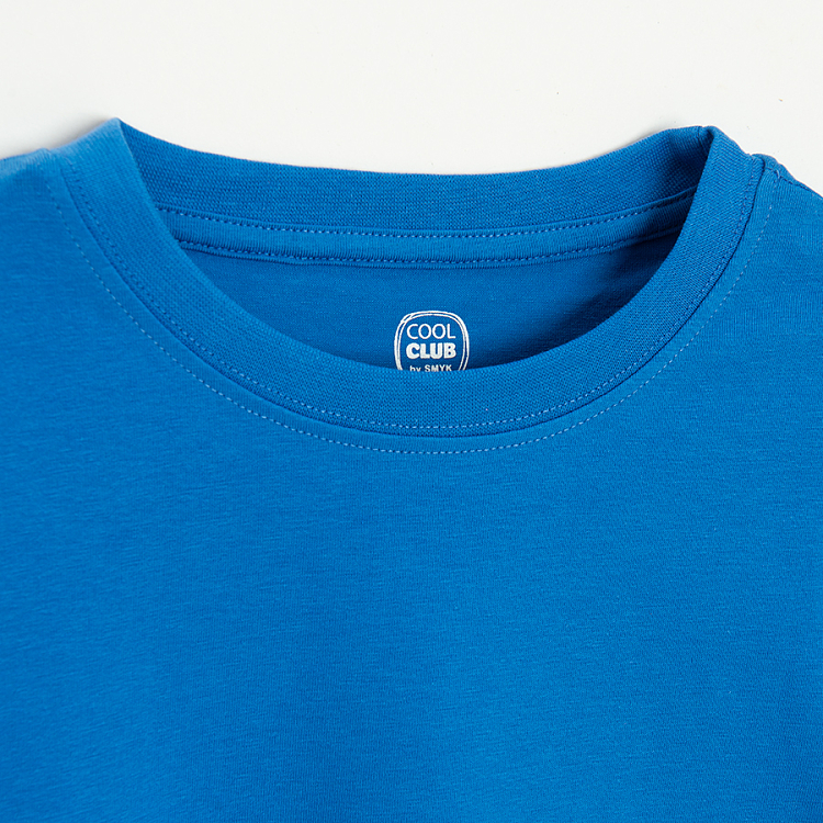 Blue short sleeve T-shirt