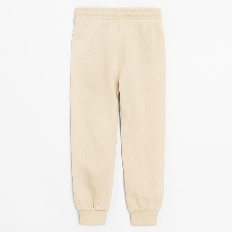 Blue and grey sweatpants with cord