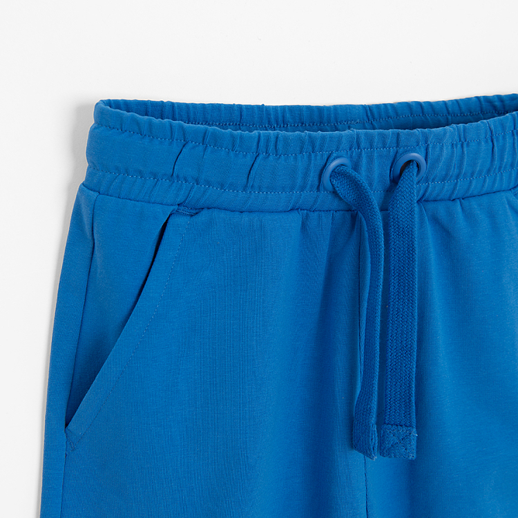 Blue jogging pants with cord