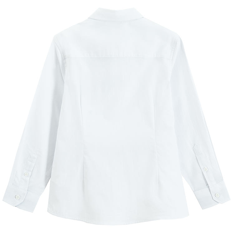 White long sleeve button down shirt
