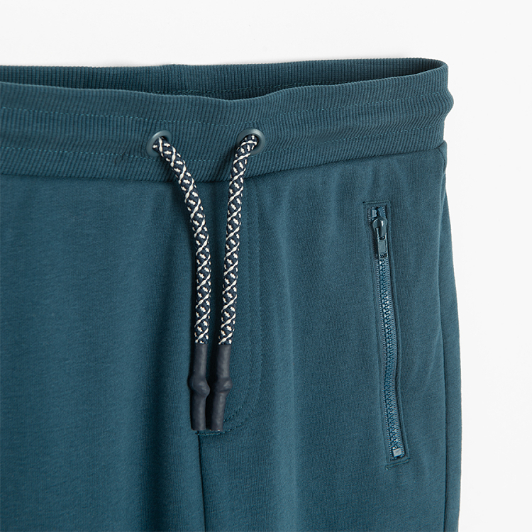 Blue sweatpants with cord BE AWESOME HERE AND NOW