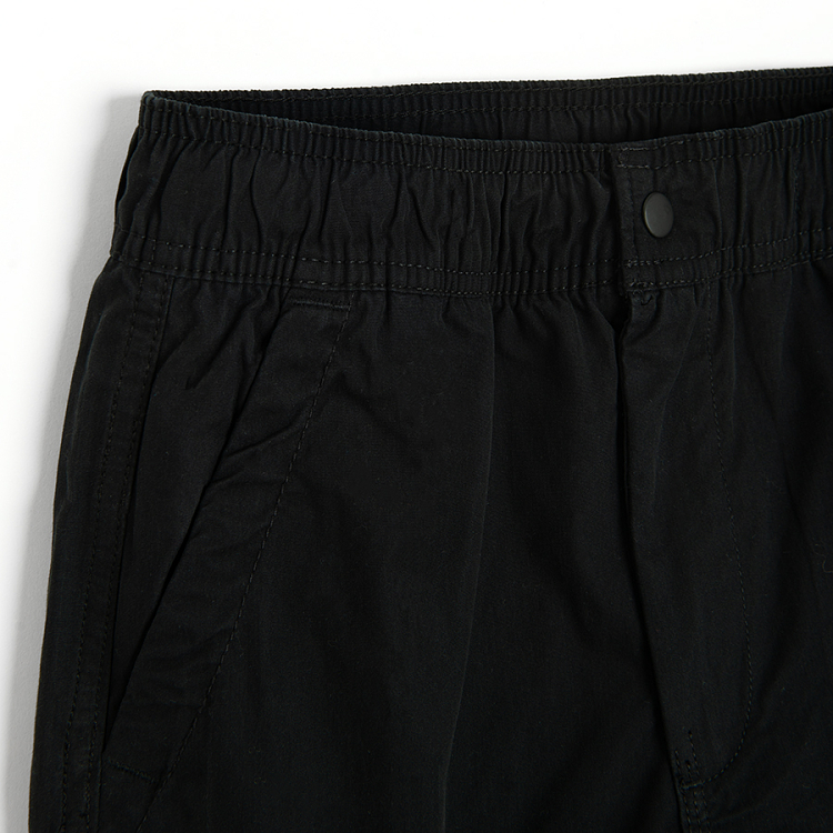 Black chinos with elstic waist