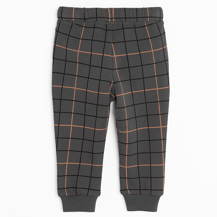 Grey checked pants