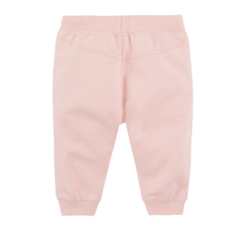 Pink jogging pants with cord