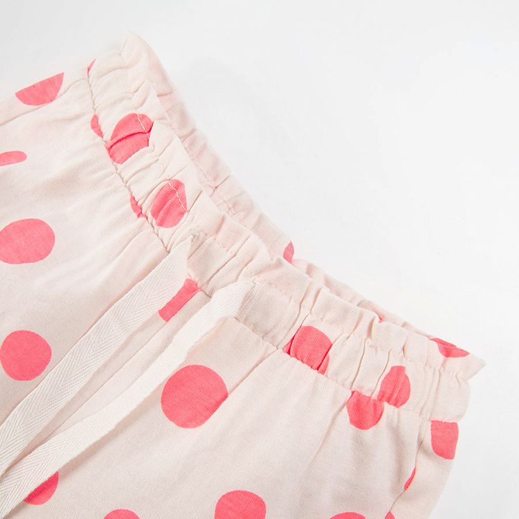 White polka dot shorts