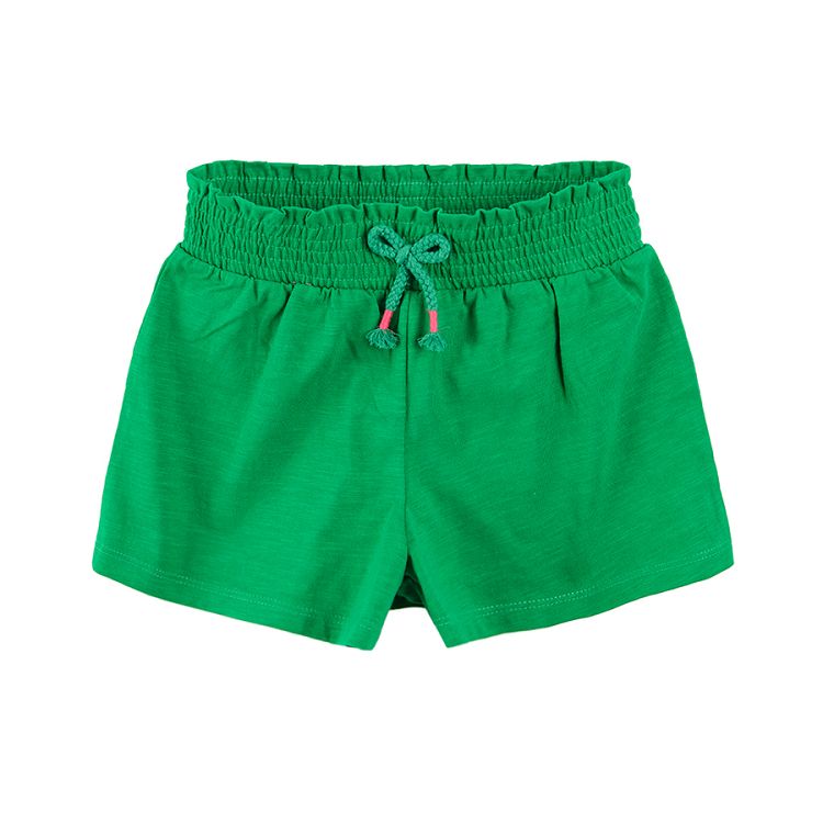 Green and mix color shorts with exotic leaves print 2-pack