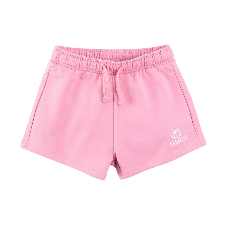 Green and pink shorts with cord 2-pack