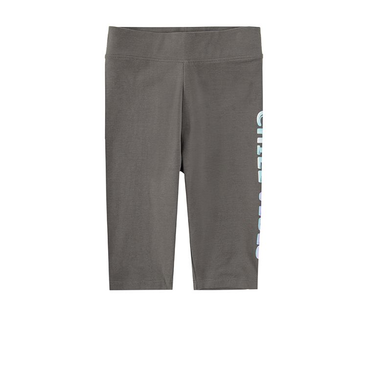 Fuchsia and grey leggings 2-pack