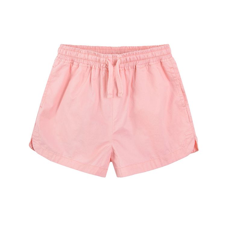 Pink shorts with cord and elastic waist