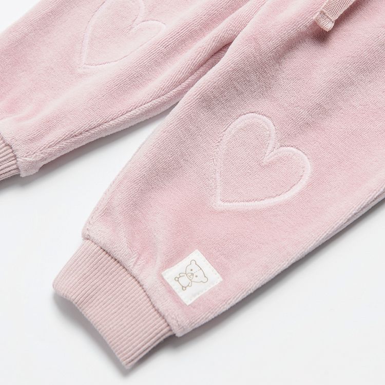 Pink jogging pants