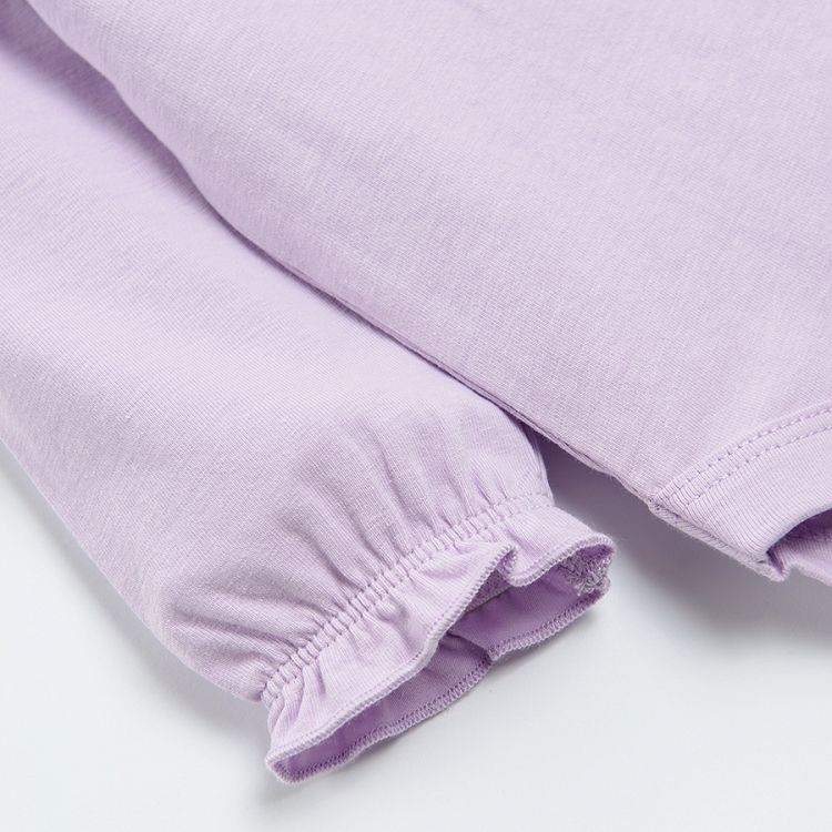 Lilac long sleeve bodysuit
