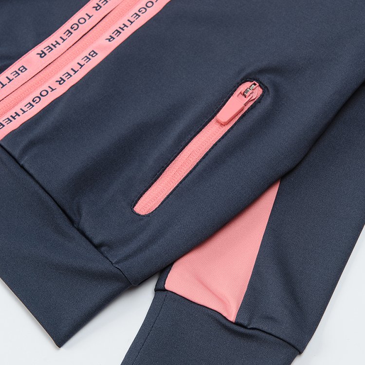 Navy blue hooded sweatshirt