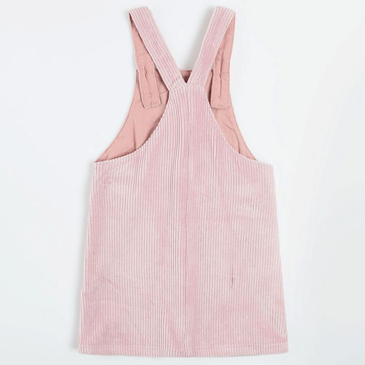 Violet dungaree skirt