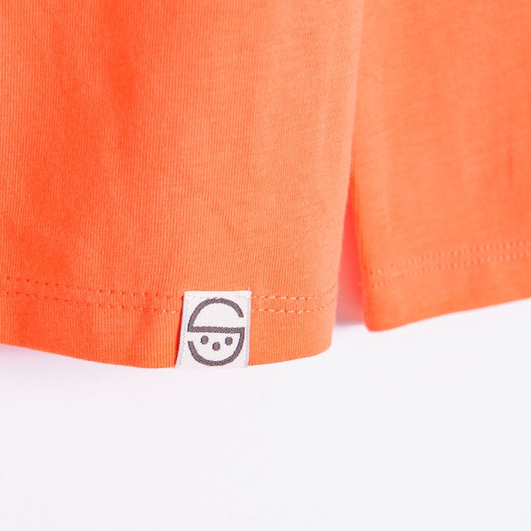 Orange long sleeve blouse