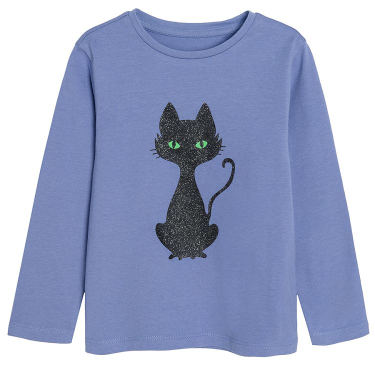 Violet Halloween long sleeve blouse