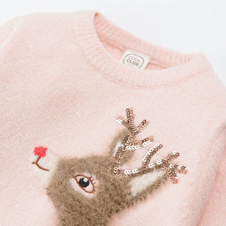 Beige deer jumper/sweatshirt