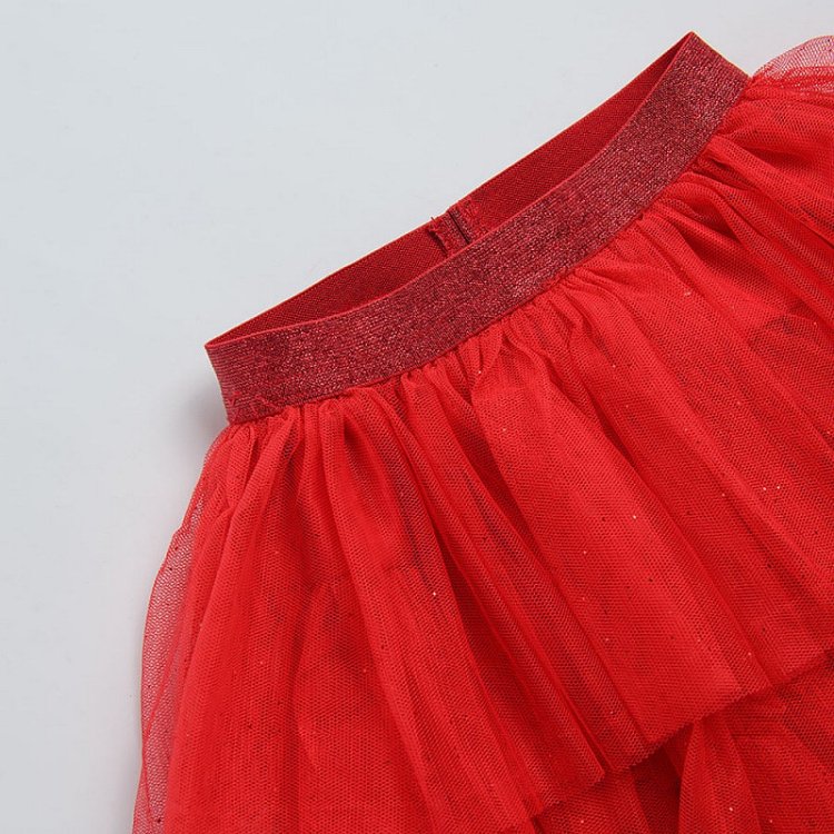 Red glitter skirt