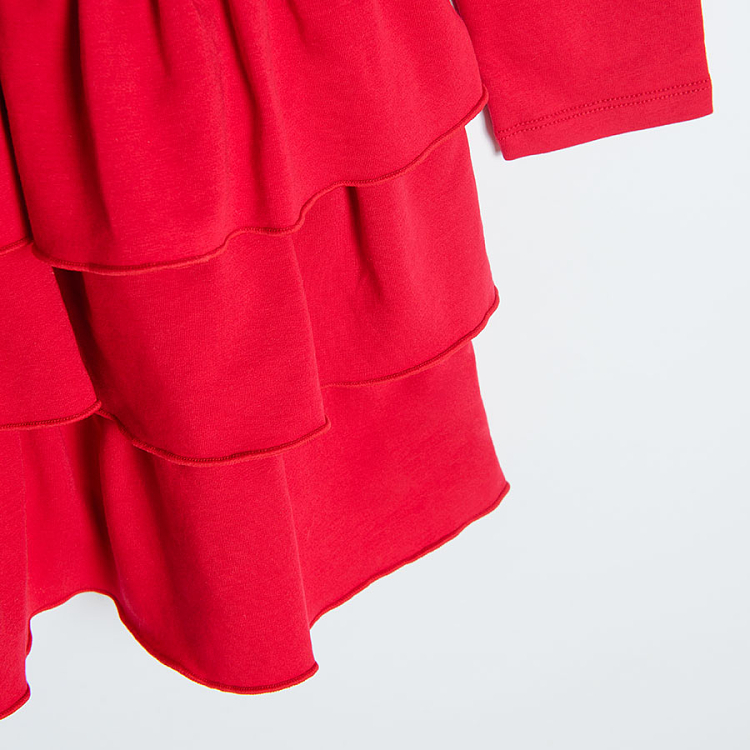 Red party dress