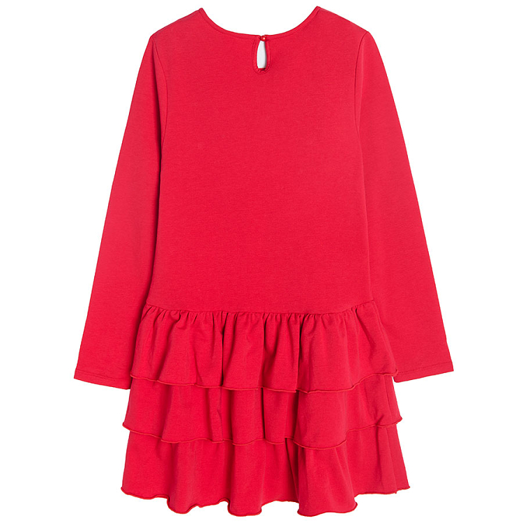 Red party dress