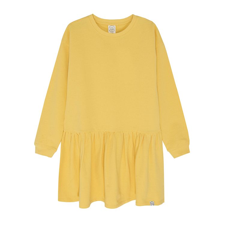 Yellow midi dress
