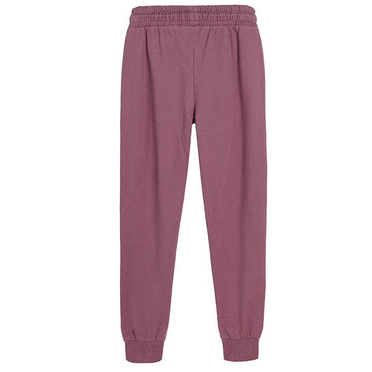 Burgundy jogging pants