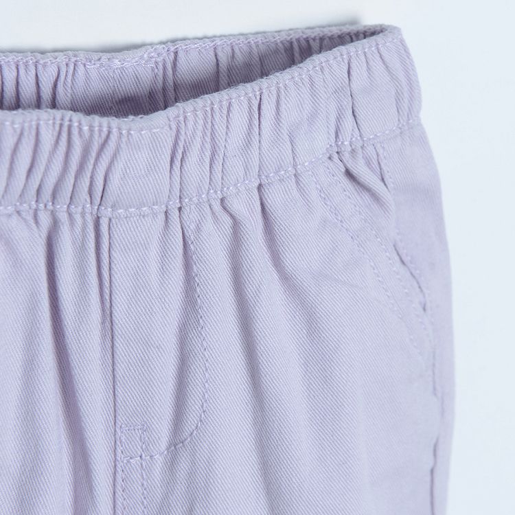 Light violet denim trousers