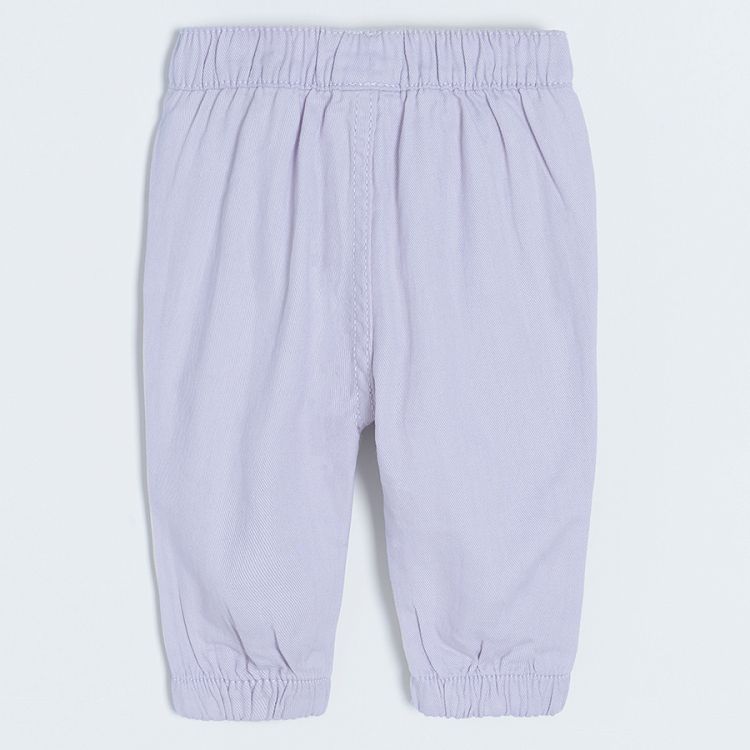 Light violet denim trousers
