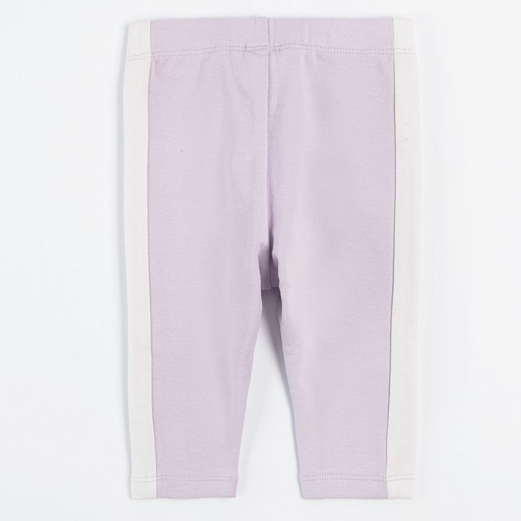 Violet and light green jeggings- 2 pack