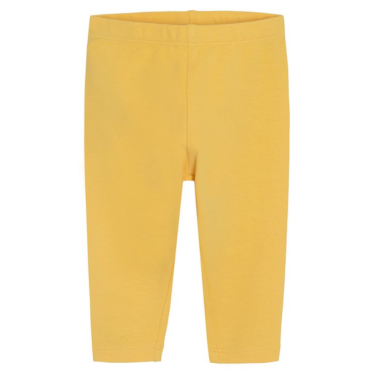 Pink with desert print and yellow leggings- 2 pack