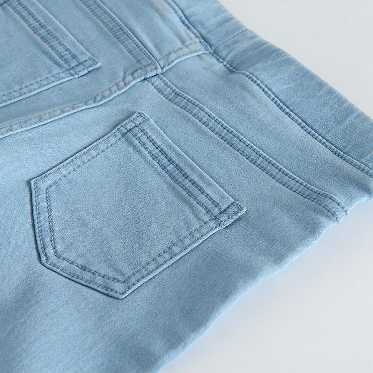 Light denim jeggings