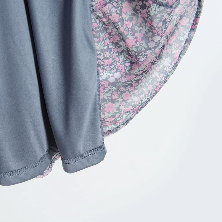 Graphite floral dress