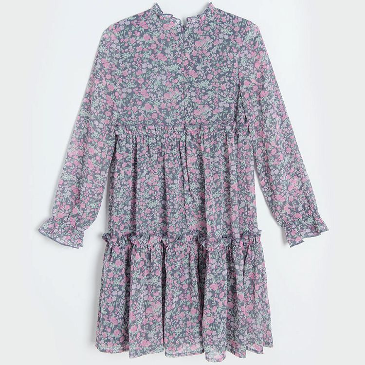 Graphite floral dress