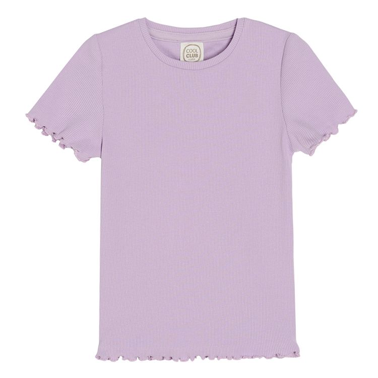 Light violet short sleeve T-shirt