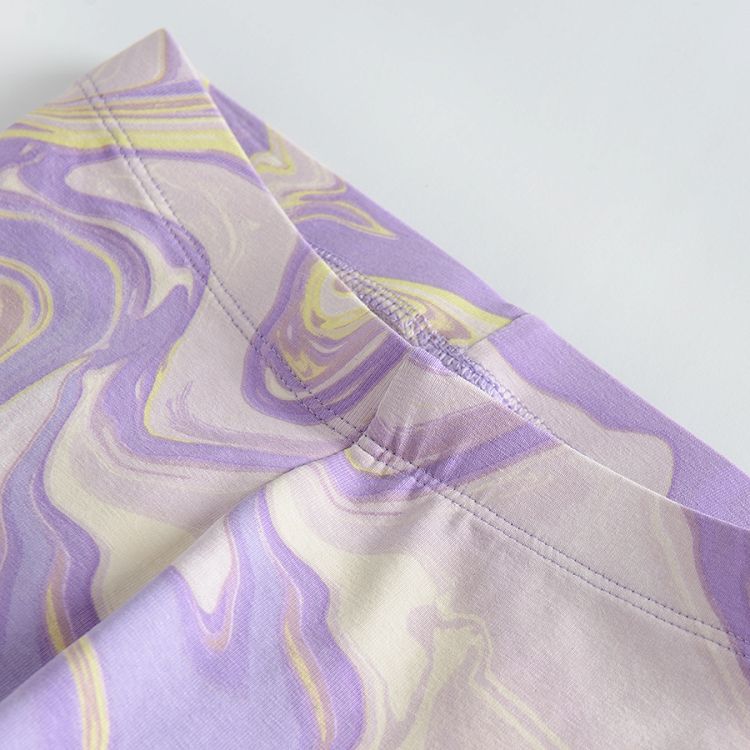 Κολάν μωβ με εφέ tie dye