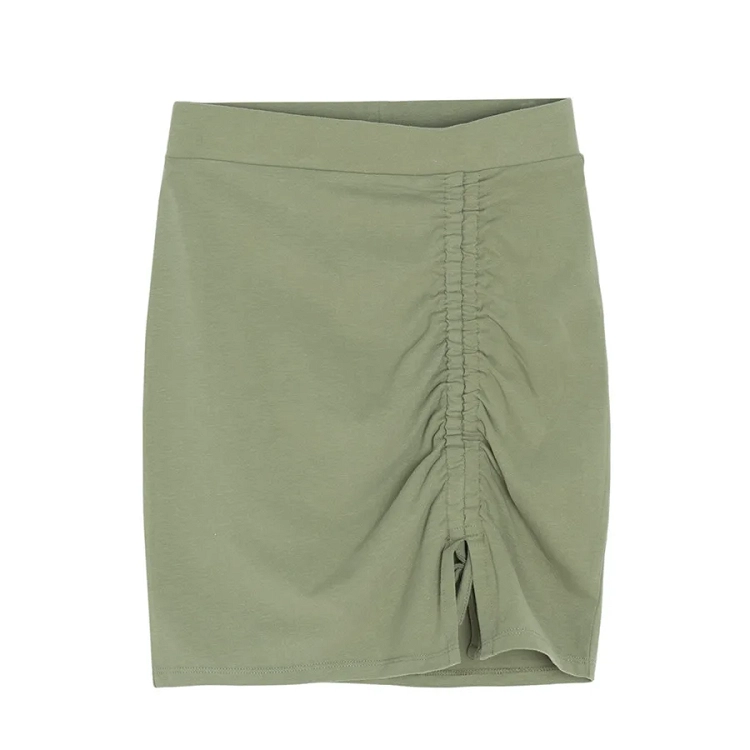 Khaki skirt with cord