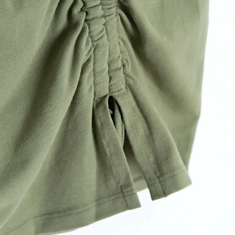 Khaki skirt with cord