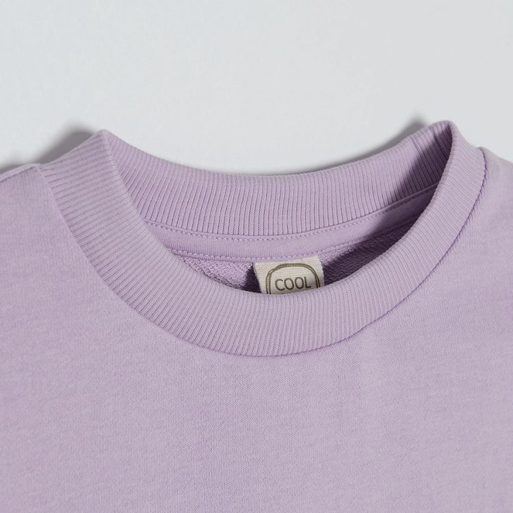 Violet sweatshirt and jogging pants set