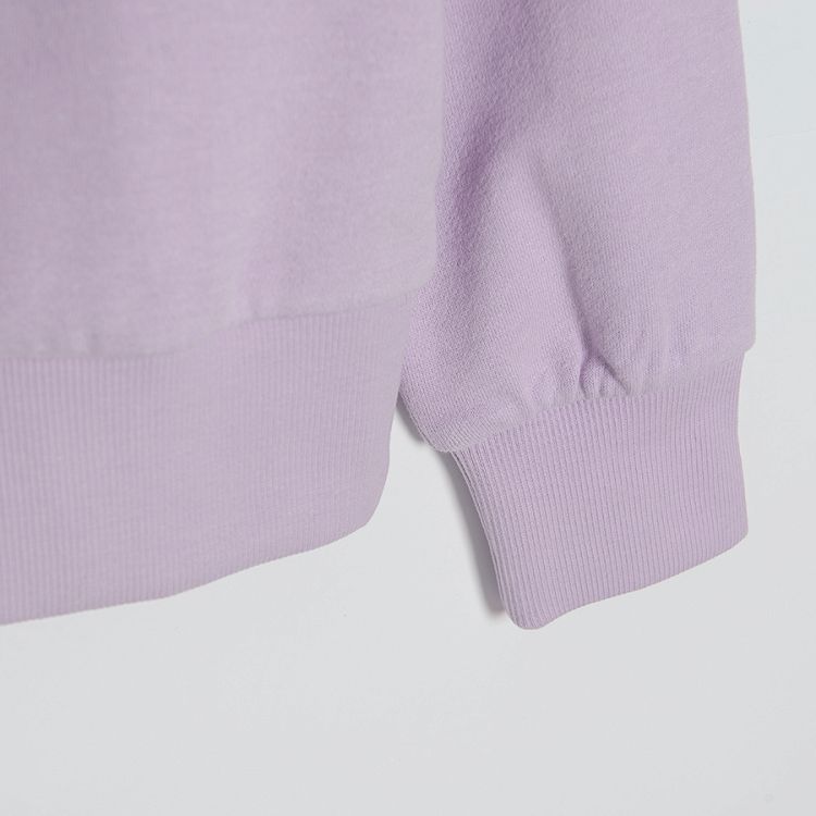Violet sweatshirt and jogging pants set
