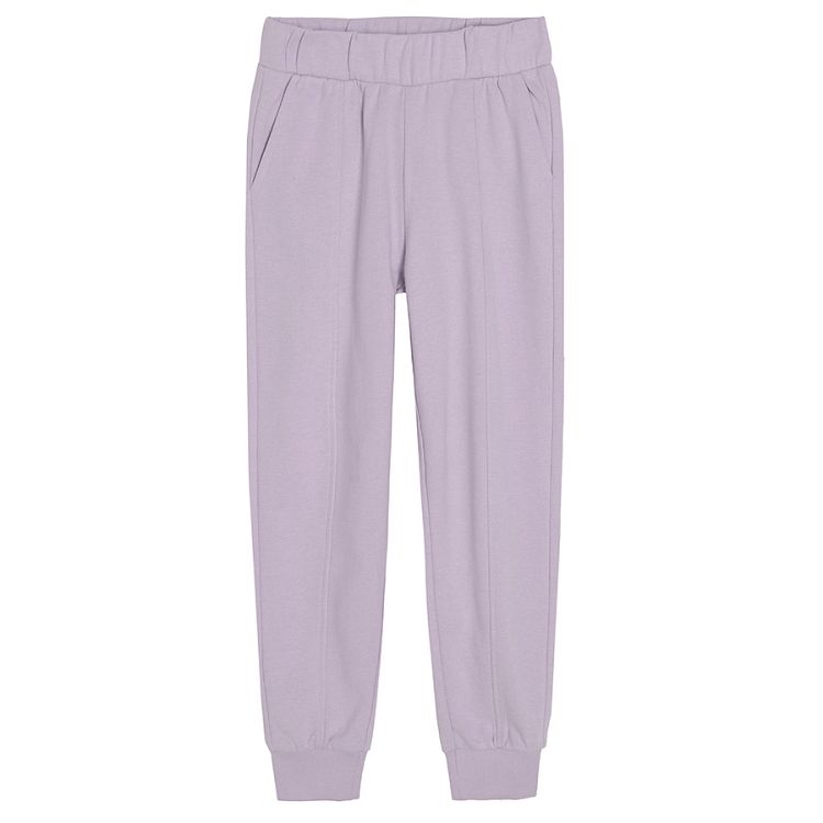 Violet sweatshirt and jogging pants set