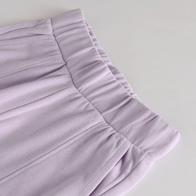 Violet sweatshirt and jogging pants set