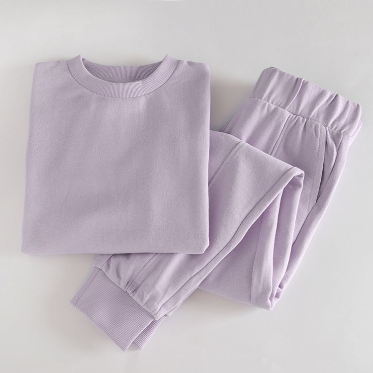 Violet sweatshirt and jogging pants set