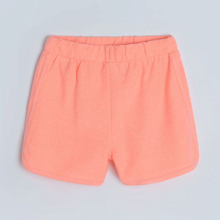 Fluo pink shorts with adjustable waist