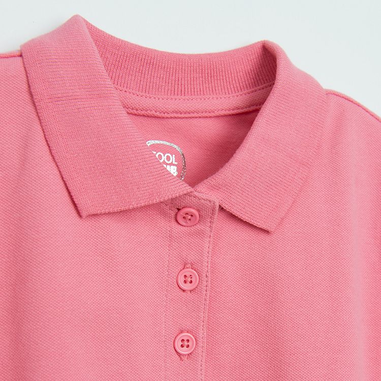 Light pink short sleeve poll T-shirt